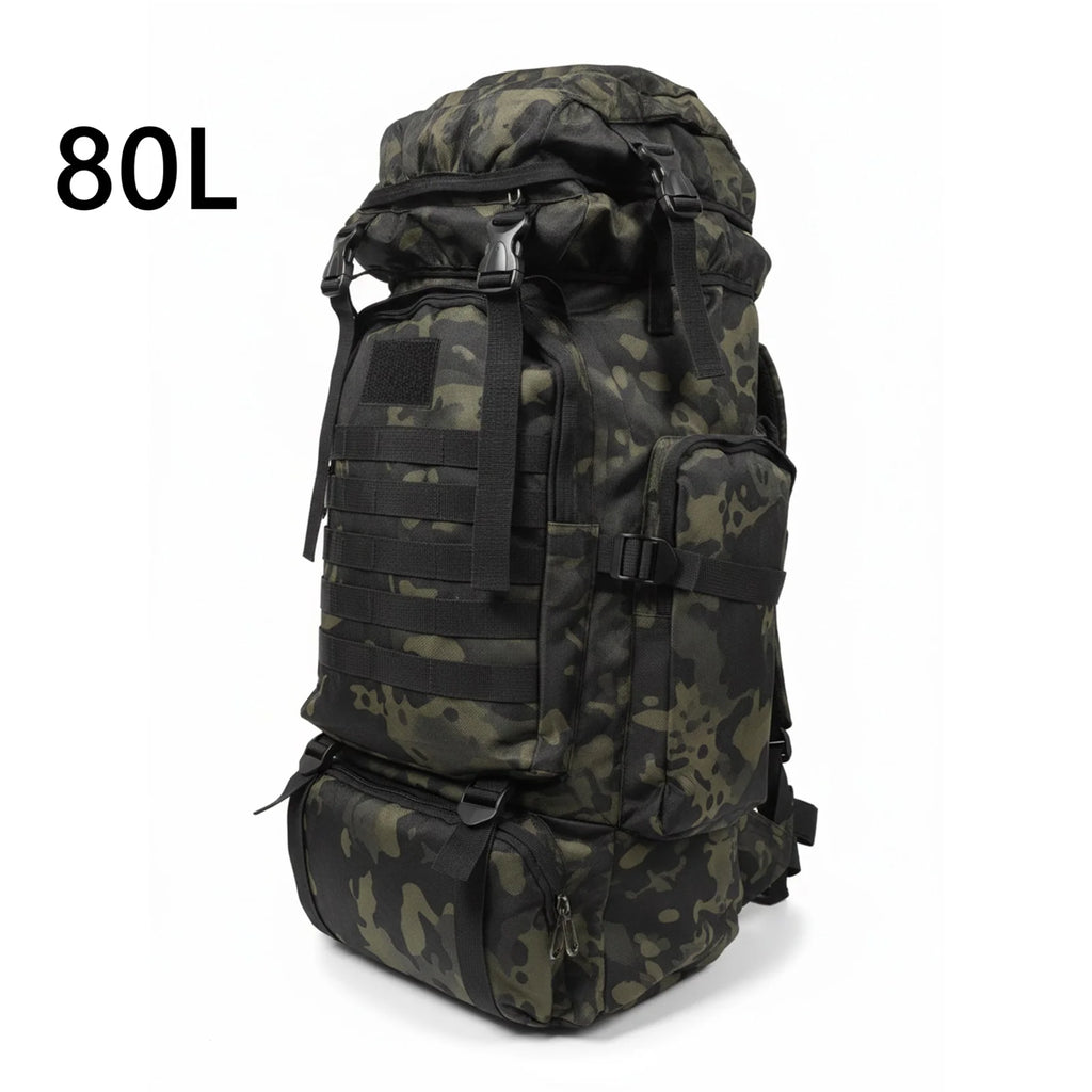 80L/100L Mountaineering Bag Climb Bag Tactical Backpacks Large Backpack Outdoors Hiking Camping Travel Bags