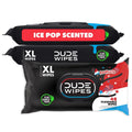 DUDE Wipes Poopsicle Flushable Wipes - Ice Pop Scented Extra-Large Adult Wet Wipes - 6 Pack (288 Count) - Infused with Vitamin E and Aloe - Septic and Sewer Safe