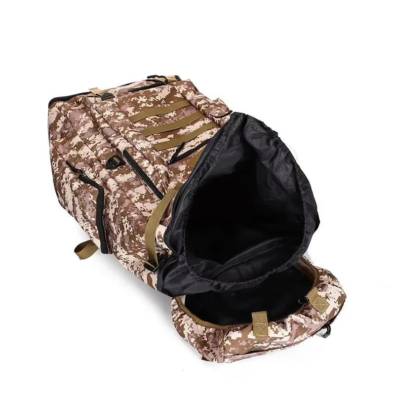 80L/100L Mountaineering Bag Climb Bag Tactical Backpacks Large Backpack Outdoors Hiking Camping Travel Bags